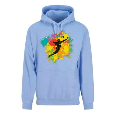 Basketball Player Colorful Unisex Surf Hoodie