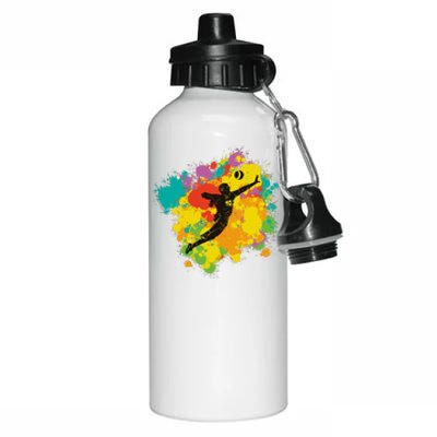 Basketball Player Colorful Aluminum Water Bottle