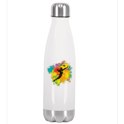 Basketball Player Colorful Stainless Steel Insulated Water Bottle