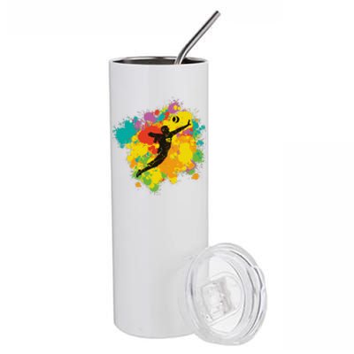 Basketball Player Colorful Stainless Steel Tumbler