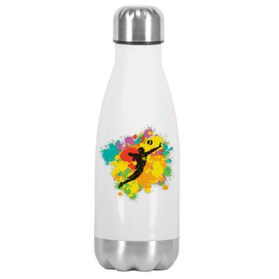 Basketball Player Colorful Stainless Steel Insulated Water Bottle