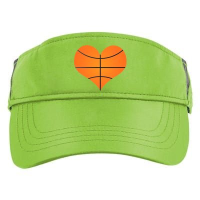 Basketball Shaped Heart Adult Drive Performance Visor