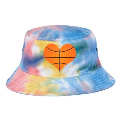 Basketball Shaped Heart Tie Dye Newport Bucket Hat