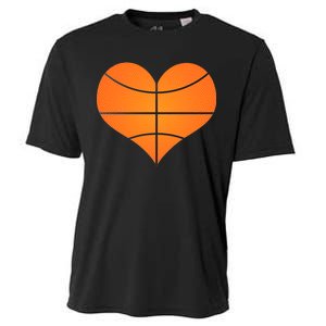 Basketball Shaped Heart Cooling Performance Crew T-Shirt