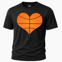 Basketball Shaped Heart Cooling Performance Crew T-Shirt