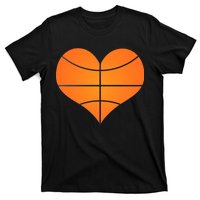 Basketball Shaped Heart T-Shirt