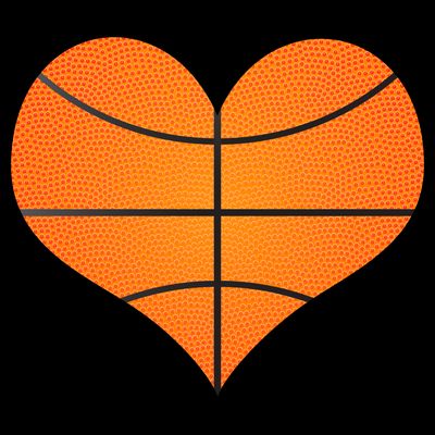 Basketball Shaped Heart T-Shirt