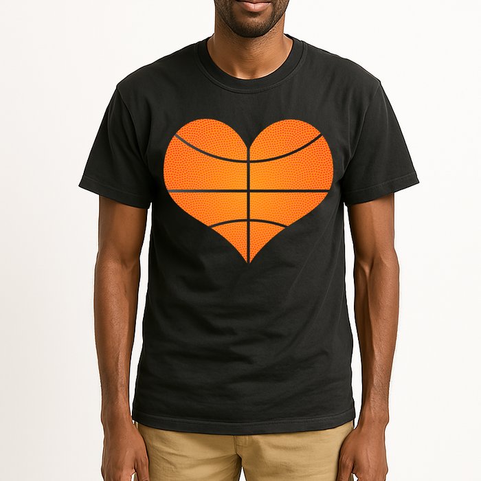 Basketball Shaped Heart Tall T-Shirt