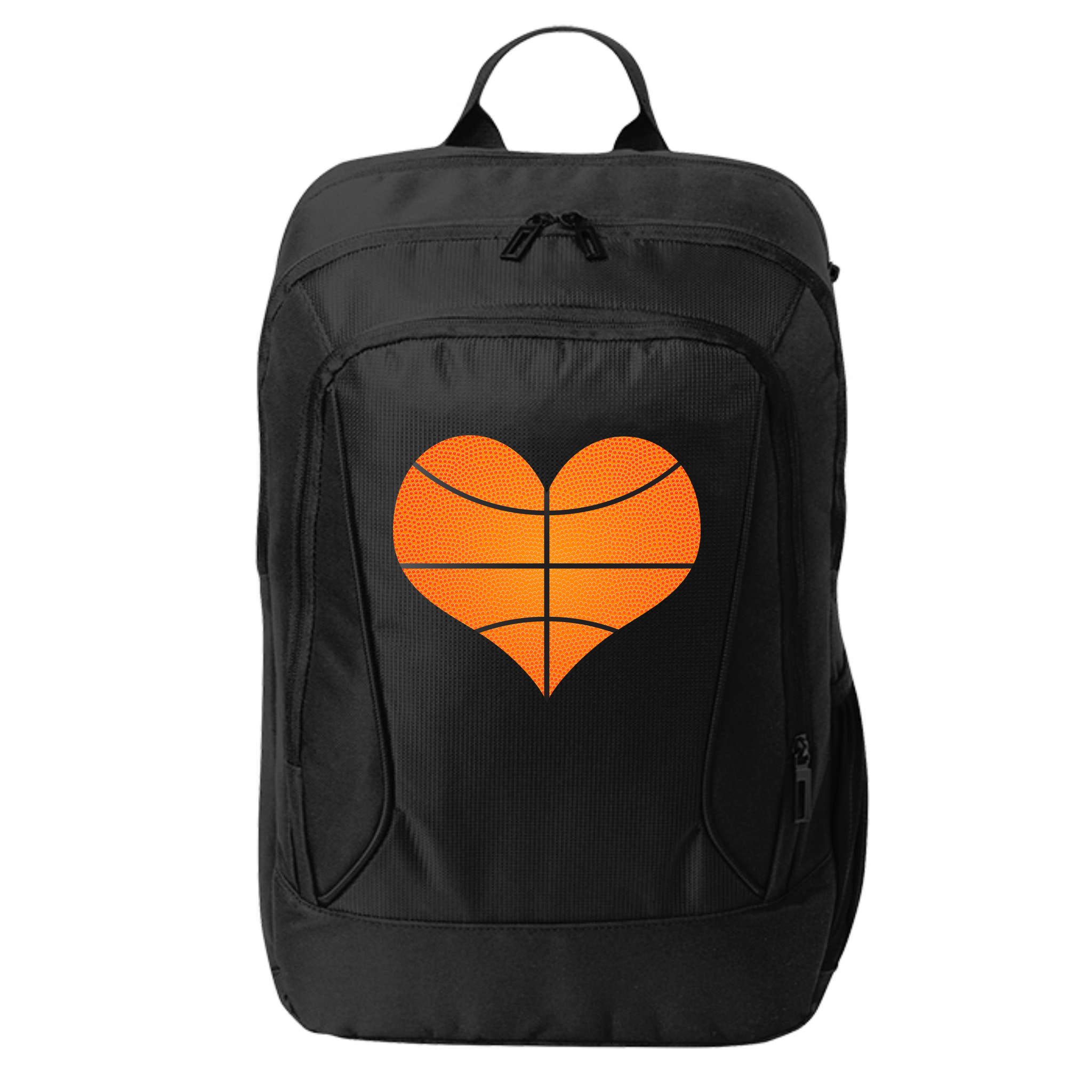 Basketball Shaped Heart City Backpack