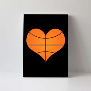 Basketball Shaped Heart Canvas