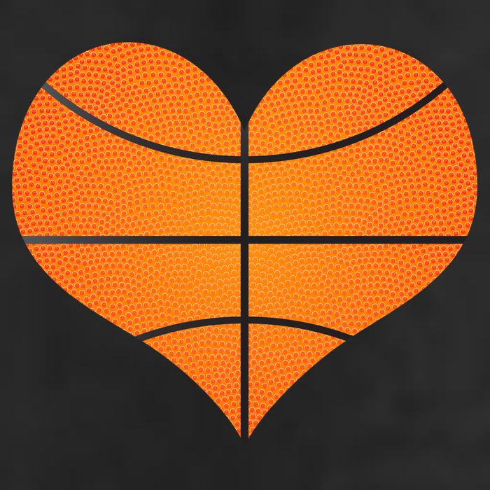 Basketball Shaped Heart Adult Drive Performance Visor