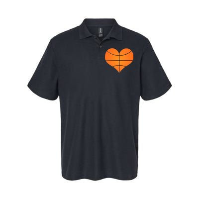 Basketball Shaped Heart Softstyle Adult Sport Polo