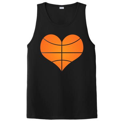 Basketball Shaped Heart PosiCharge Competitor Tank