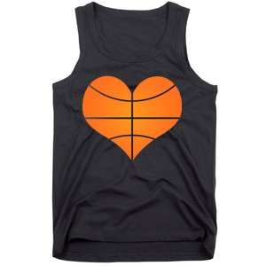 Basketball Shaped Heart Tank Top