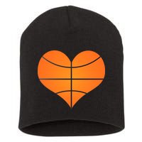 Basketball Shaped Heart Short Acrylic Beanie