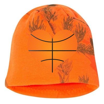 Basketball Shaped Heart Kati - Camo Knit Beanie