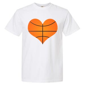 Basketball Shaped Heart Garment-Dyed Heavyweight T-Shirt