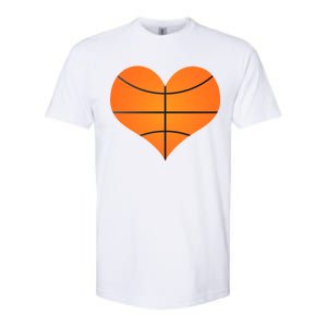 Basketball Shaped Heart Softstyle CVC T-Shirt