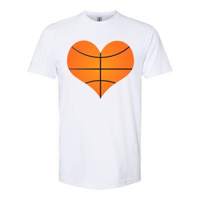 Basketball Shaped Heart Softstyle® CVC T-Shirt