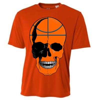 Basketball Skeleton Bone Skull Cooling Performance Crew T-Shirt