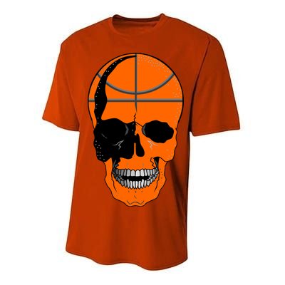 Basketball Skeleton Bone Skull Performance Sprint T-Shirt