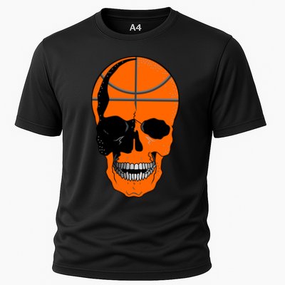 Basketball Skeleton Bone Skull Cooling Performance Crew T-Shirt