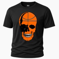 Basketball Skeleton Bone Skull Cooling Performance Crew T-Shirt