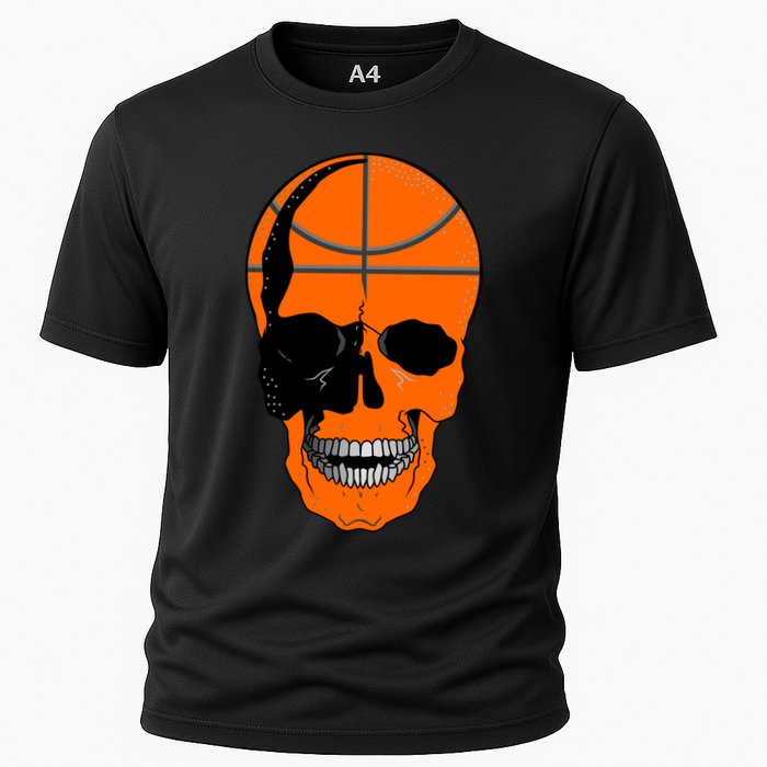 Basketball Skeleton Bone Skull Cooling Performance Crew T-Shirt