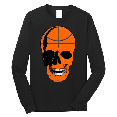 Basketball Skeleton Bone Skull Long Sleeve Shirt
