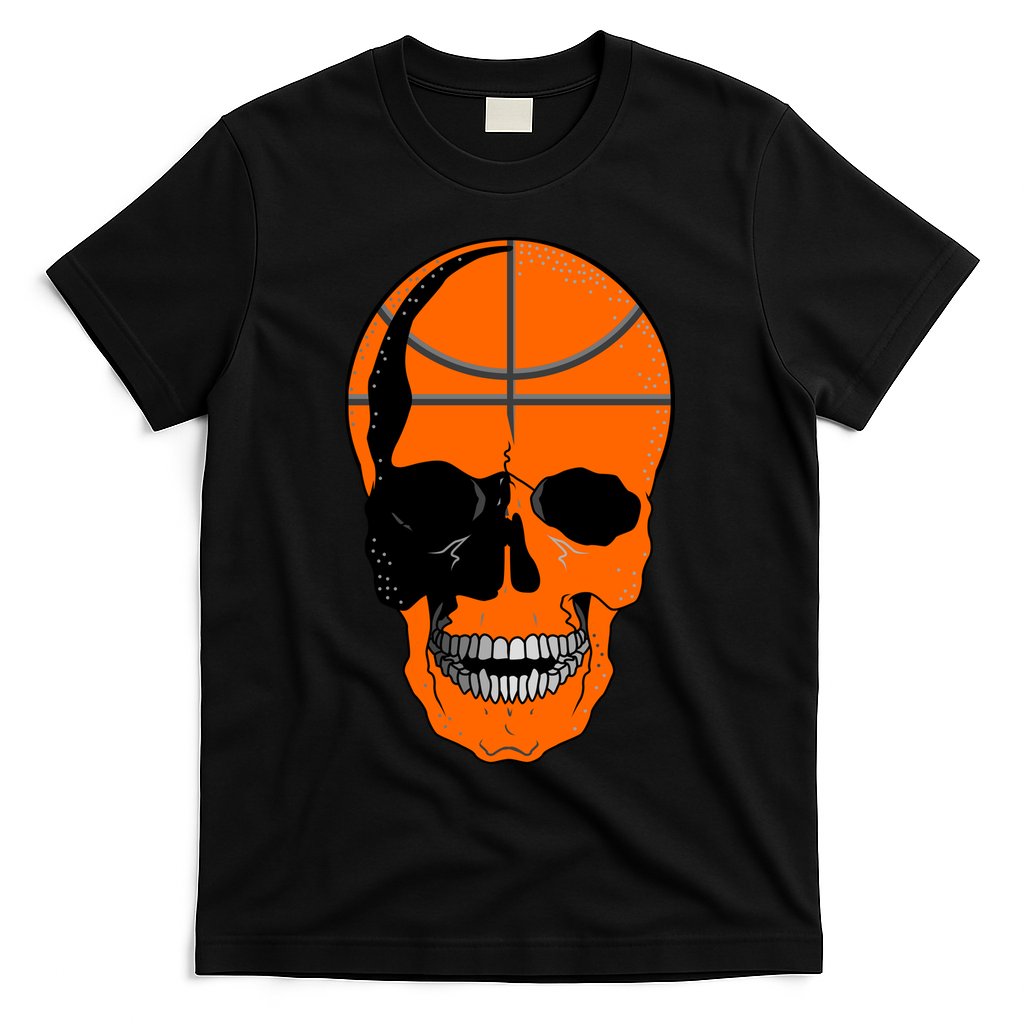 Basketball Skeleton Bone Skull T-Shirt