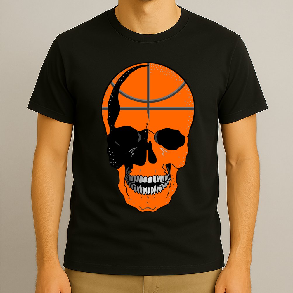 Basketball Skeleton Bone Skull T-Shirt