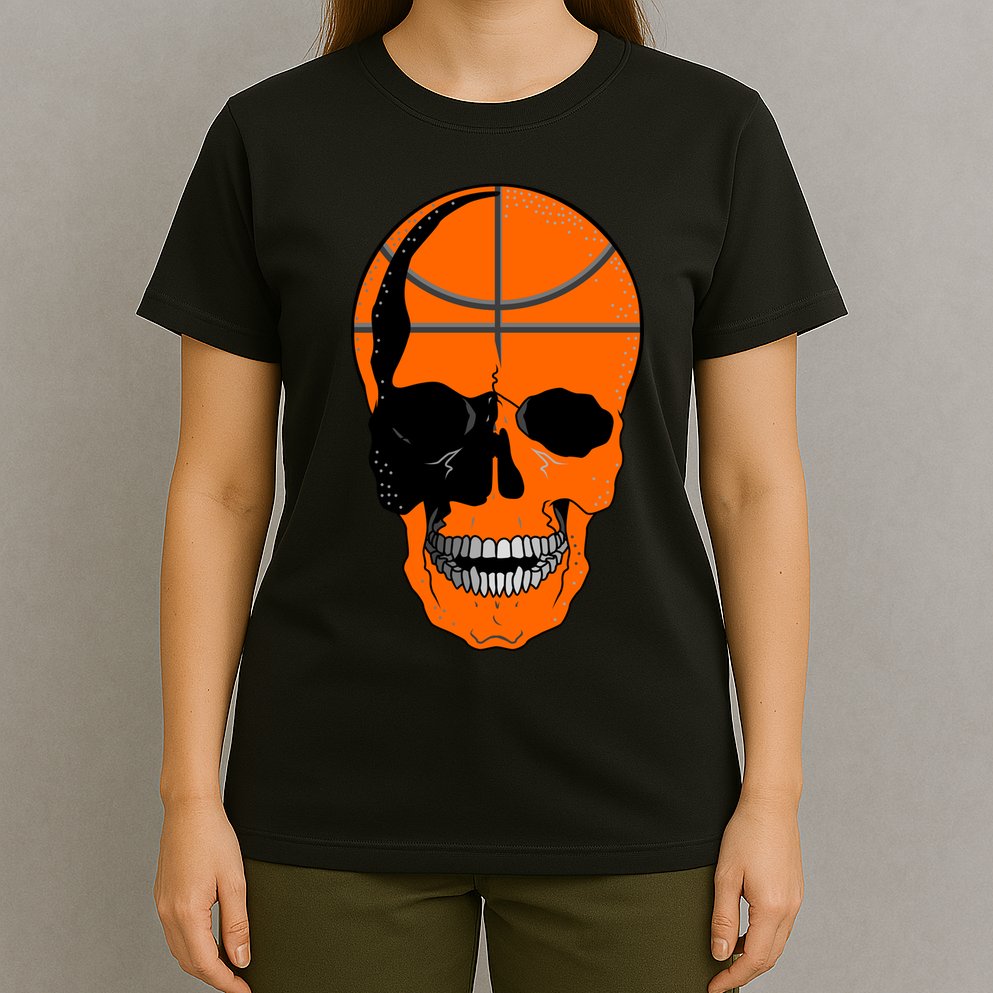 Basketball Skeleton Bone Skull T-Shirt