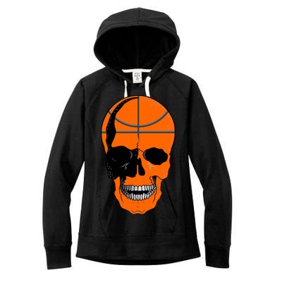 Basketball Skeleton Bone Skull Women's Fleece Hoodie