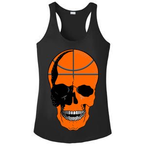 Basketball Skeleton Bone Skull Ladies PosiCharge Competitor Racerback Tank