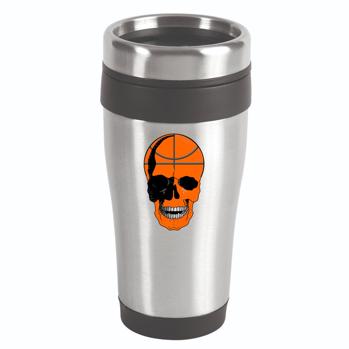 Basketball Skeleton Bone Skull 16oz Travel Tumbler