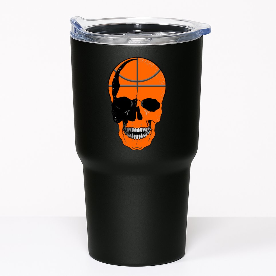 Basketball Skeleton Bone Skull Tumbler