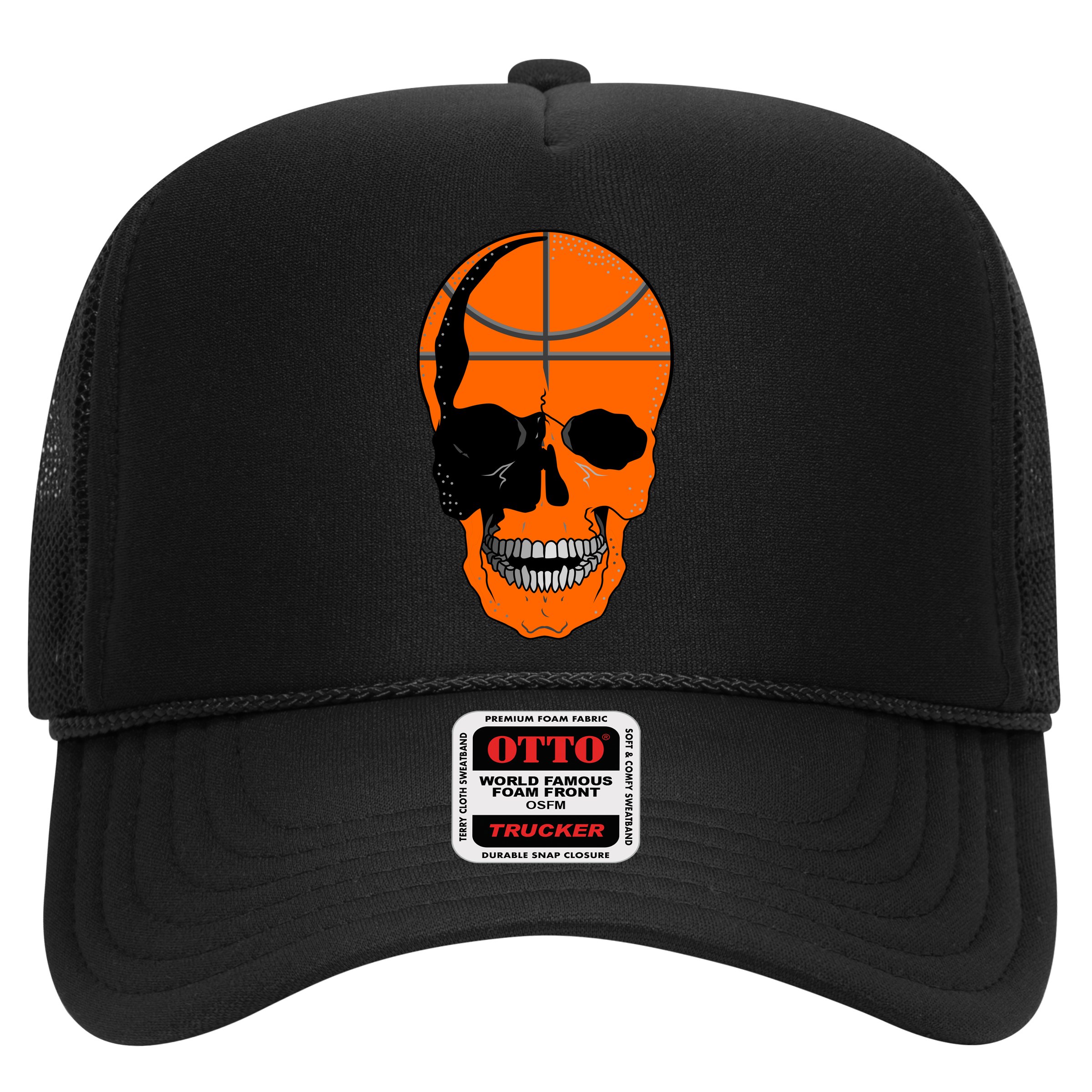 Basketball Skeleton Bone Skull Hat