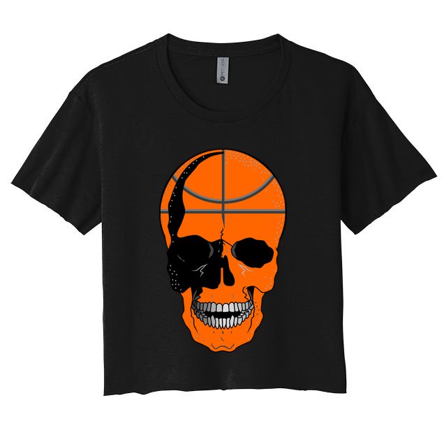 Basketball Skeleton Bone Skull Crop Top