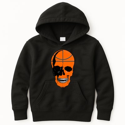 Basketball Skeleton Bone Skull Kids Hoodie