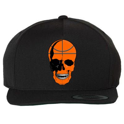 Basketball Skeleton Bone Skull Wool Snapback Cap