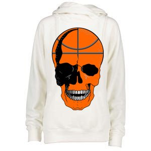 Basketball Skeleton Bone Skull Womens Funnel Neck Pullover Hood