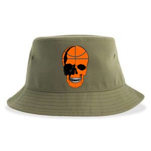 Basketball Skeleton Bone Skull Sustainable Bucket Hat