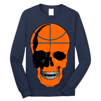 Basketball Skeleton Bone Skull Long Sleeve Shirt