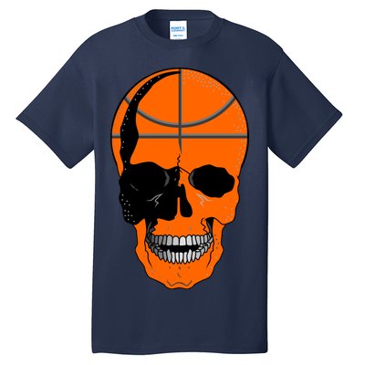 Basketball Skeleton Bone Skull Tall T-Shirt