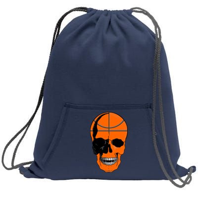 Basketball Skeleton Bone Skull Sweatshirt Cinch Pack Bag