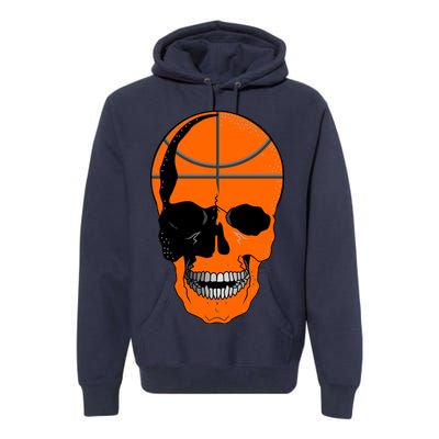 Basketball Skeleton Bone Skull Premium Hoodie