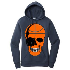 Basketball Skeleton Bone Skull Women's Pullover Hoodie