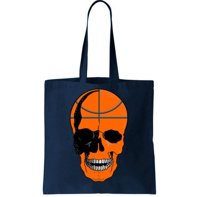 Basketball Skeleton Bone Skull Tote Bag