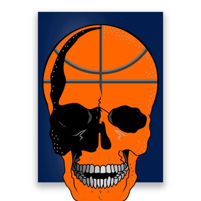 Basketball Skeleton Bone Skull Poster