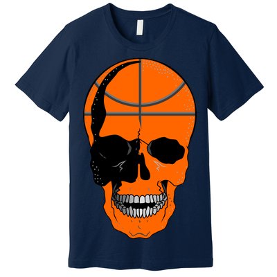 Basketball Skeleton Bone Skull Premium T-Shirt